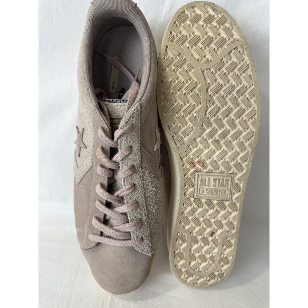 Converse Pro Leather Suede Low Grey Pink Sneakers Men's Size 14 / Women's 15.5 - Picture 9 of 10